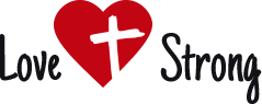 love strong heart with cross